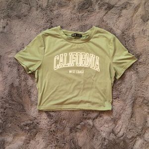 This is a cropped tee from Shein